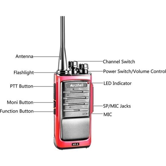 NEW 4 Set Long Range Walkie Talkie Two Way Radio Headset - Picture 3 of 7